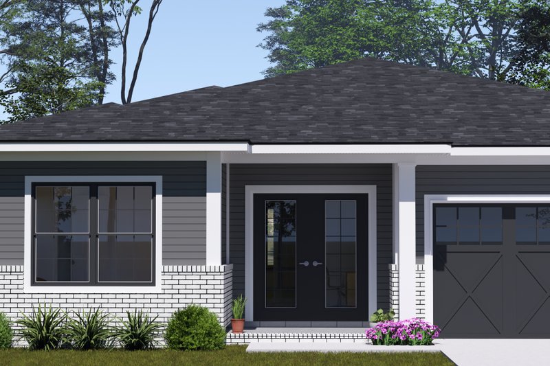 House Blueprint - Exterior - Other Elevation for Modern House Plan #513-2372 - 3 bed, 2 bath