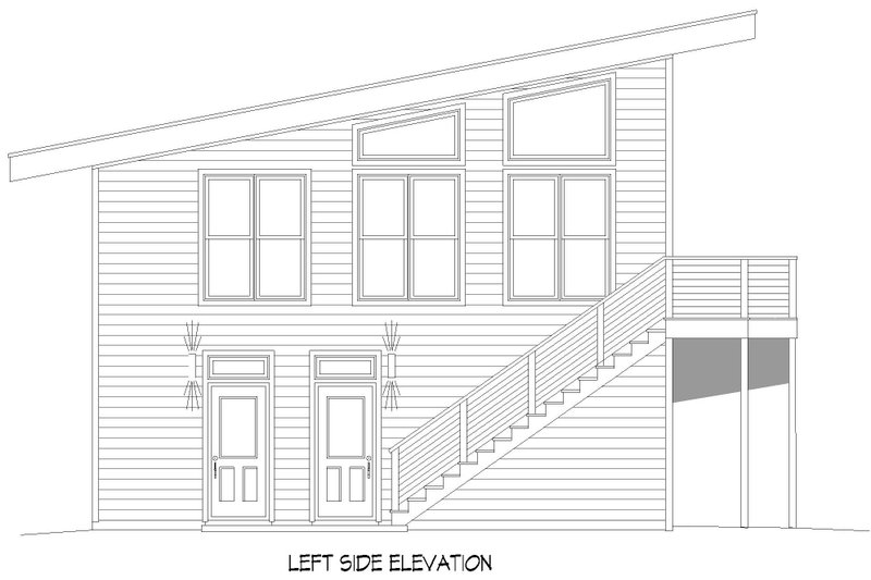 House Plan Design - Exterior - Other Elevation for Modern House Plan #932-654 - 1 bed, 1 bath