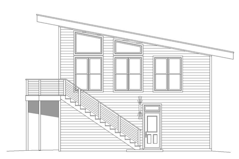 Dream House Plan - Exterior - Other Elevation 1 for Modern House Plan #932-40 - 1 bed, 1 bath