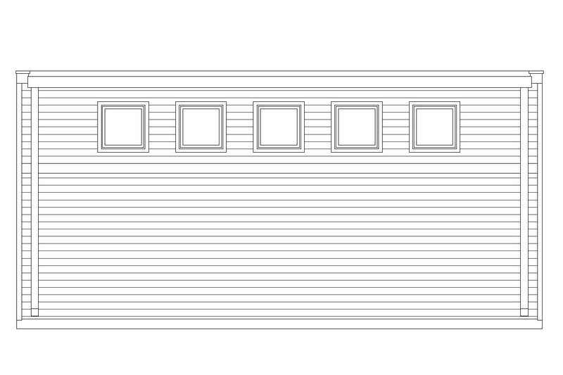 Architectural House Design - Exterior - Other Elevation for Contemporary House Plan #932-290, 0.5 bath