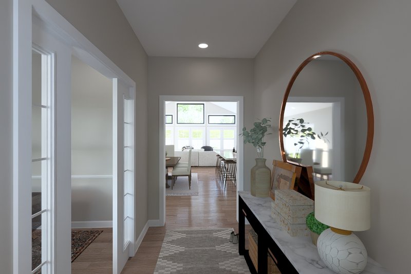 House Blueprint - Interior - Entry for Farmhouse House Plan #1060-389 - 3 bed, 2 bath