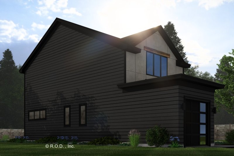 House Design - Exterior - Front Elevation 4 for Modern House Plan #51-1311 - 2 bed, 2.5 bath