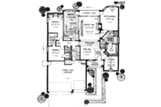 European Style House Plan - 3 Beds 2.5 Baths 2036 Sq/Ft Plan #310-590 