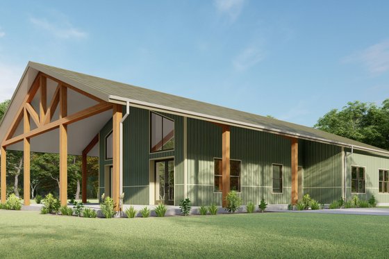 Exterior - Other Elevation 2 for Barndominium House Plan #1092-33 - 3 bed, 2 bath