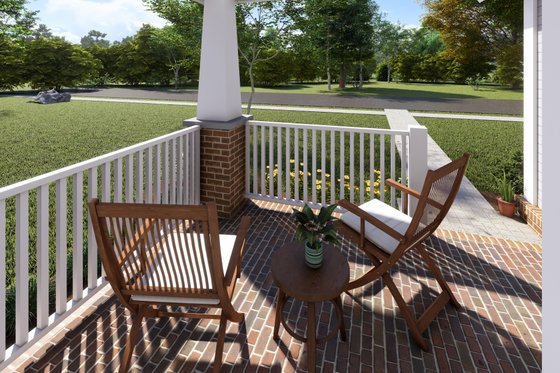Exterior - Covered Porch for Cottage House Plan #513-2211 - 3 bed, 2 bath