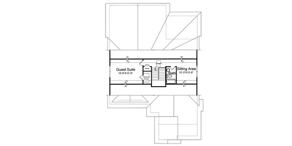 Craftsman Floor Plan - Upper Floor Plan #46-927