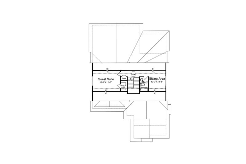 Home Plan - Floor Plan - Upper Floor for Craftsman House Plan #46-927 - 3 bed, 3 bath