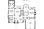 European Style House Plan - 4 Beds 3 Baths 2557 Sq/Ft Plan #310-145 