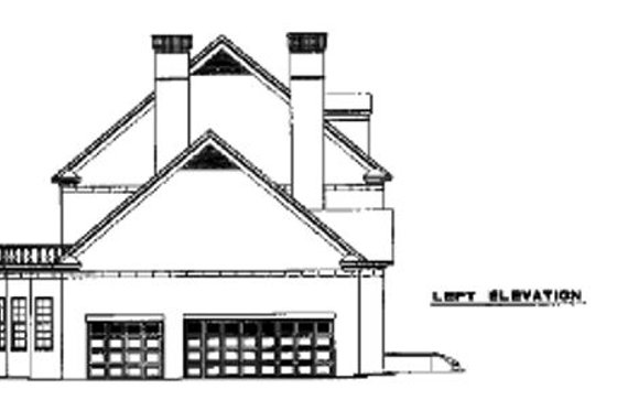 Exterior - Other Elevation 1 for Colonial House Plan #17-2290 - 3 bed, 5.5 bath