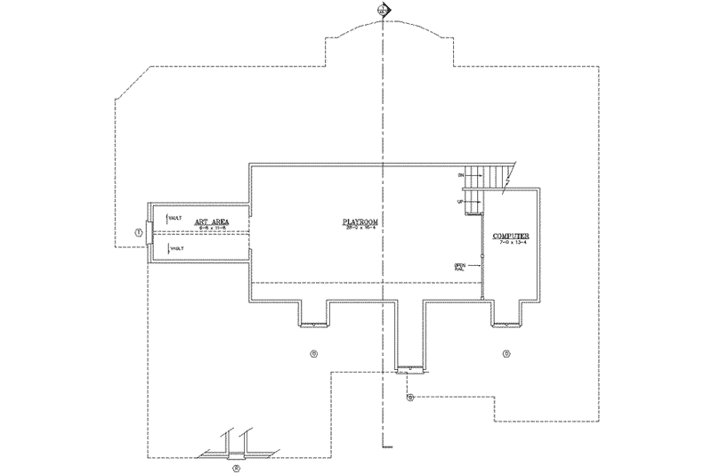 Home Plan - Floor Plan - Other Floor for Colonial House Plan #119-156 - 4 bed, 3.5 bath
