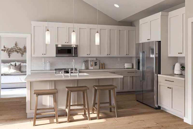 House Design - Interior - Kitchen for Traditional House Plan #455-323 - 3 bed, 2 bath
