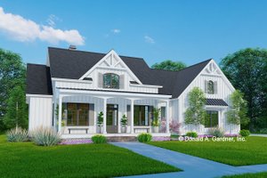 Modern Exterior - Front Elevation Plan #929-1173