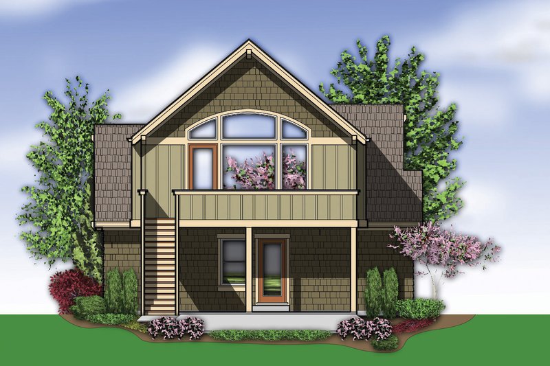 Architectural House Design - Exterior - Rear Elevation for Craftsman House Plan #48-573 - 3 bed, 2.5 bath
