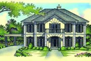 European Style House Plan - 4 Beds 3.5 Baths 3499 Sq/Ft Plan #45-213 