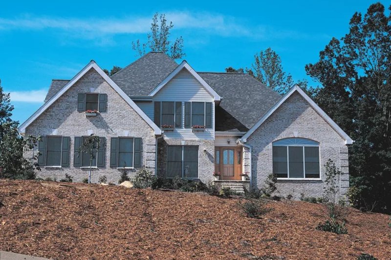 House Blueprint - Traditional Exterior - Front Elevation Plan #57-714