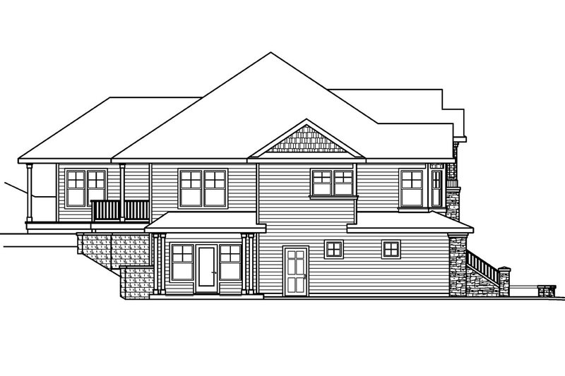 Home Plan - Exterior - Other Elevation House Plan #124-625 - 4 bed, 2 bath