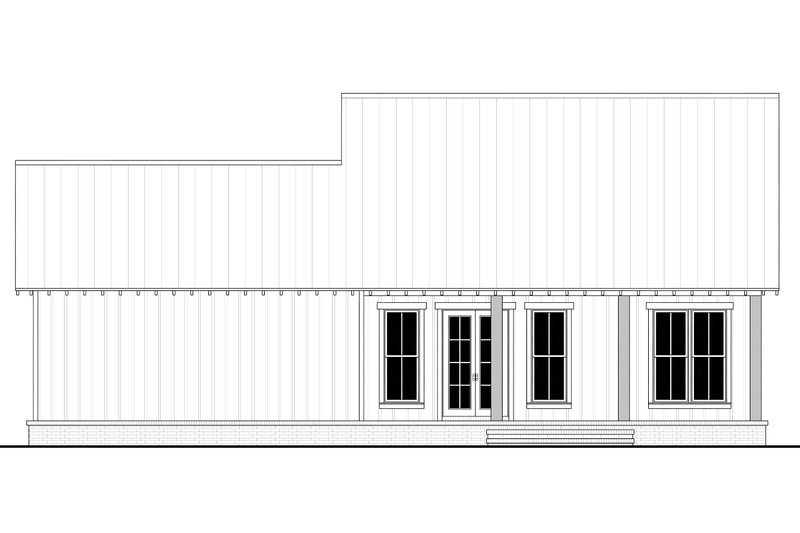 Home Plan - Exterior - Rear Elevation for Farmhouse House Plan #430-369 - 2 bed, 2 bath