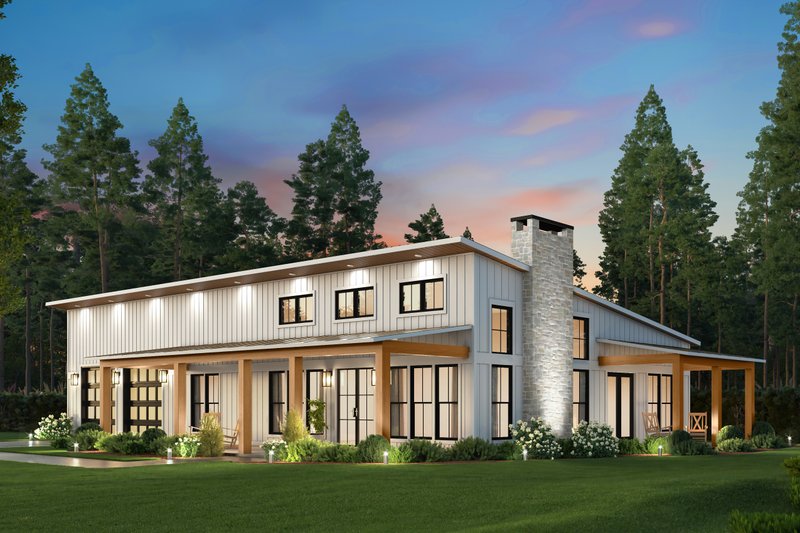 Home Plan - Barndominium Exterior - Front Elevation Plan #430-381