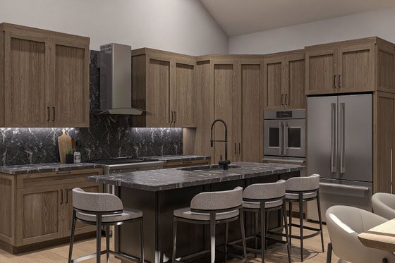 Interior - Kitchen for Barndominium House Plan #455-686 - 1 bed, 1.5 bath