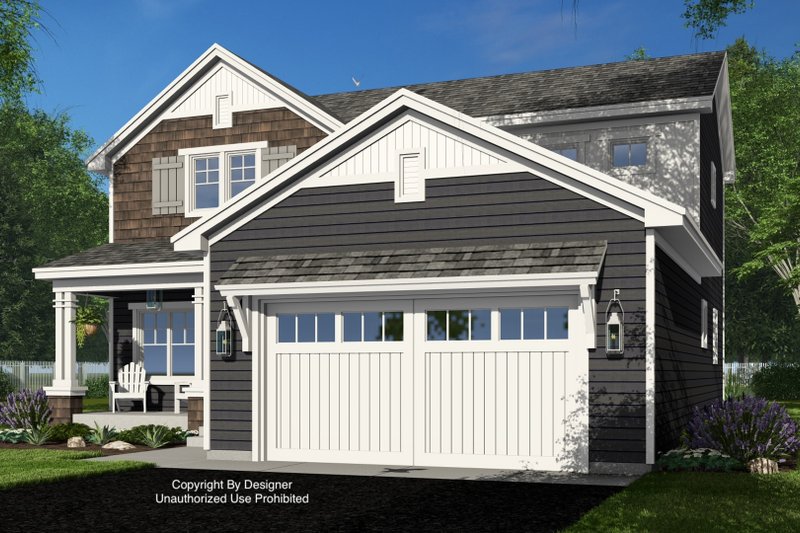 Architectural House Design - Exterior - Front Elevation 5 for Bungalow House Plan #51-1381 - 3 bed, 3.5 bath
