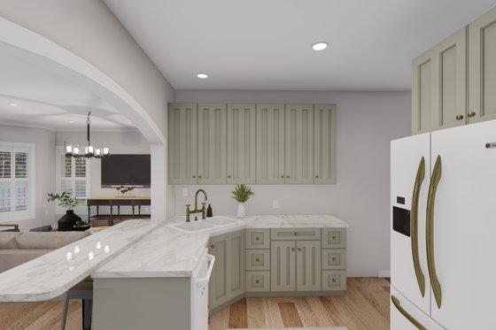 Interior - Kitchen 2 for Farmhouse House Plan #1060-108 - 2 bed, 2 bath