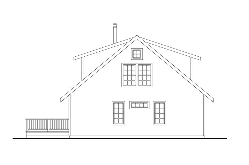 Dream House Plan - Exterior - Rear Elevation for Country House Plan #124-1428 - 3 bed, 3.5 bath