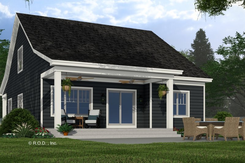 Dream House Plan - Exterior - Rear Elevation 2 for Bungalow House Plan #51-1287 - 3 bed, 3.5 bath