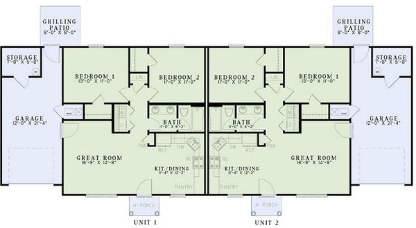Ranch Floor Plan - Main Floor Plan #17-2448