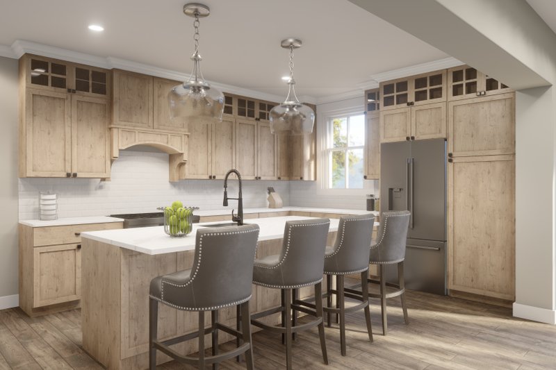 House Blueprint - Interior - Kitchen for Craftsman House Plan #51-1244 - 3 bed, 2.5 bath