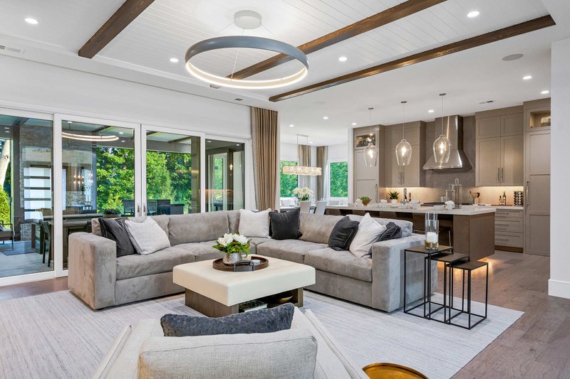 Dream House Plan - Interior - Family Room for Prairie House Plan #938-116 - 3 bed, 3.5 bath