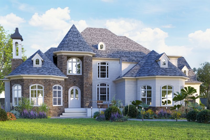 Home Plan - European Exterior - Front Elevation Plan #54-439