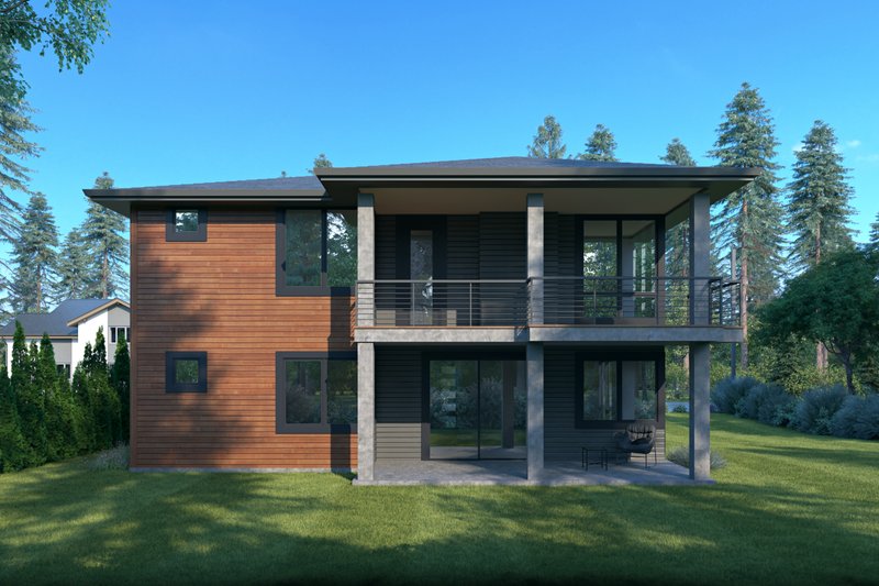 Dream House Plan - Photo 2 for Modern House Plan #1066-154 - 3 bed, 4.5 bath