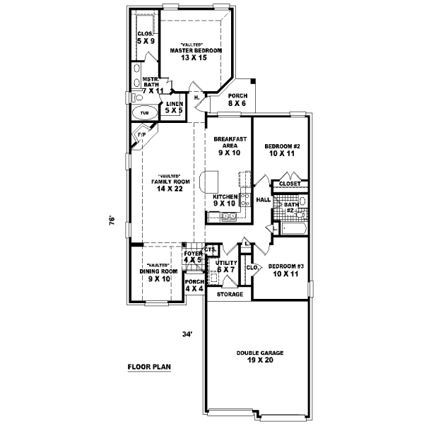 Traditional Floor Plan - Main Floor Plan #81-13672