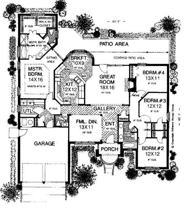 Colonial Floor Plan - Main Floor Plan #310-715