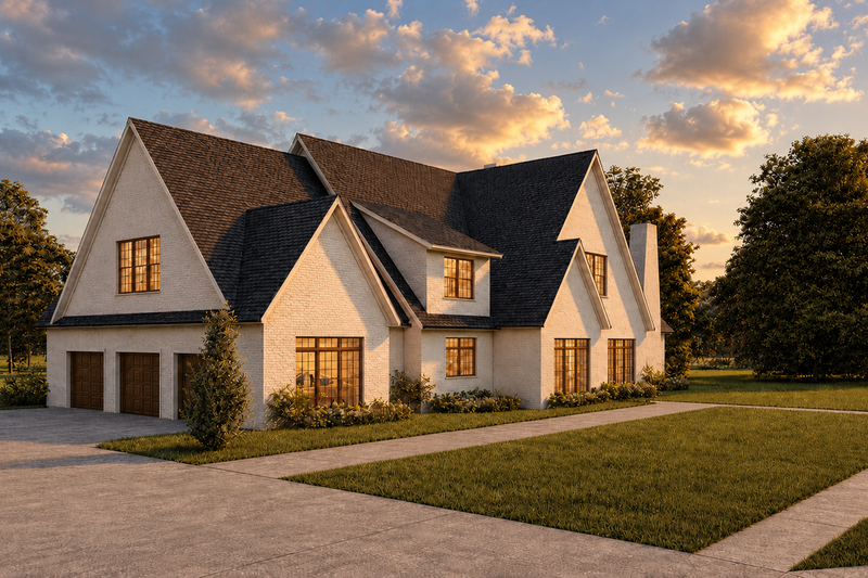 Architectural House Design - Exterior - Other Elevation for European House Plan #1117-9 - 3 bed, 3.5 bath