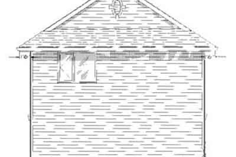 Home Plan - Exterior - Rear Elevation for Craftsman House Plan #18-320 - 2 bed, 1.5 bath