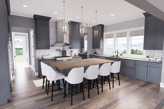 Interior - Kitchen 1 for Farmhouse House Plan #51-1222 - 4 bed, 3.5 bath