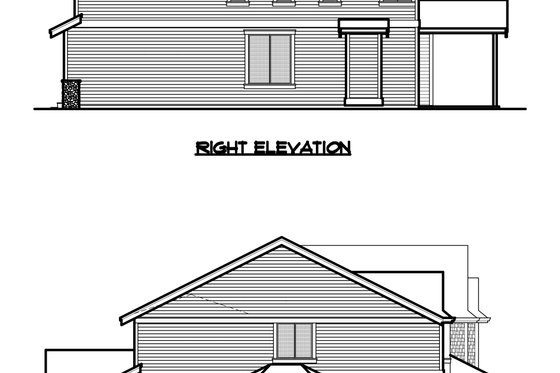 Exterior - Other Elevation for Traditional House Plan #1066-61 - 4 bed, 3 bath