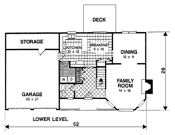 Country Floor Plan - Main Floor Plan #56-126