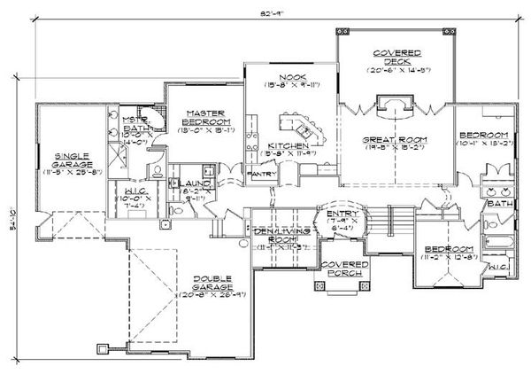 Traditional Floor Plan - Main Floor Plan #5-270