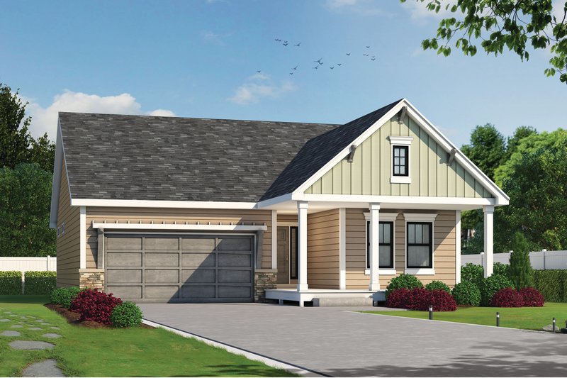 House Design - Farmhouse Exterior - Front Elevation Plan #20-2440