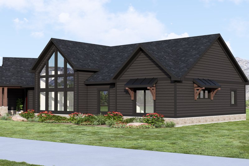 Home Plan - Exterior - Other Elevation 4 for Ranch House Plan #1064-376 - 2 bed, 2.5 bath