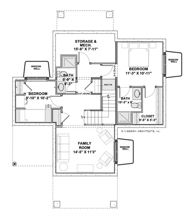 Cottage Floor Plan - Lower Floor Plan #928-370