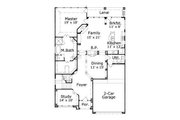 European Style House Plan - 3 Beds 2.5 Baths 2592 Sq/Ft Plan #411-347 
