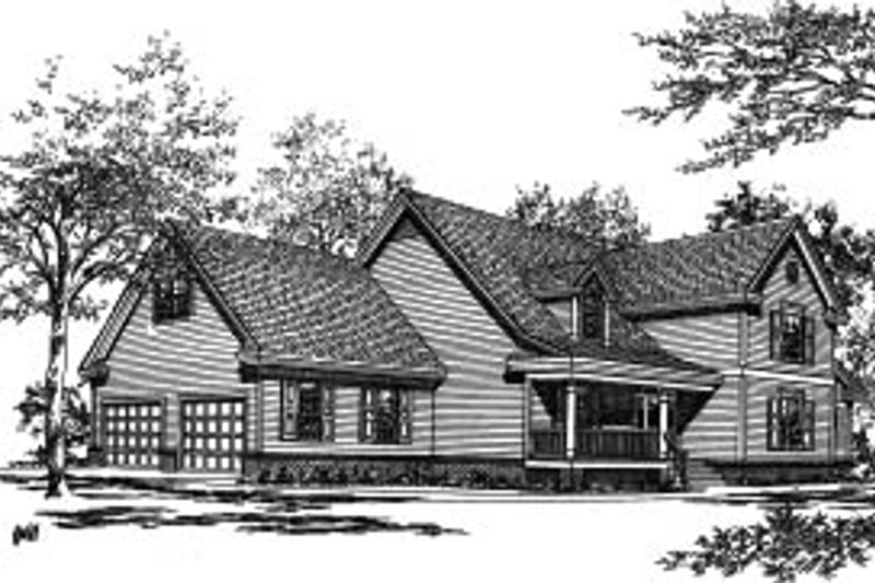 Traditional Style House Plan - 4 Beds 3.5 Baths 2739 Sq/Ft Plan #37-198