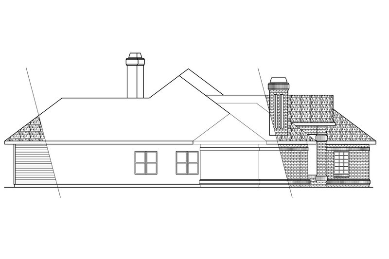 Home Plan - Exterior - Other Elevation for Traditional House Plan #124-258 - 3 bed, 3.5 bath