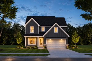 Dream House Plan - Exterior - Front Elevation for Farmhouse House Plan #20-2656 - 4 bed, 3.5 bath