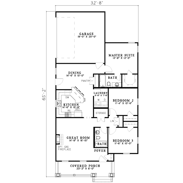 Traditional Floor Plan - Main Floor Plan #17-437