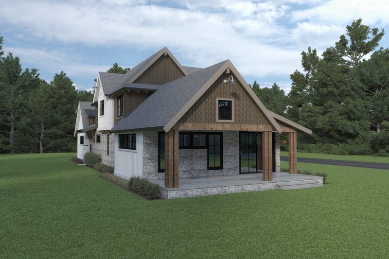 Architectural House Design - Exterior - Other Elevation 1 for Farmhouse House Plan #1070-106 - 3 bed, 2.5 bath