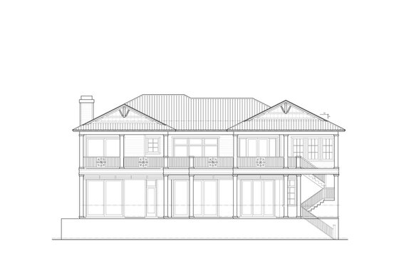 Exterior - Other Elevation 1 for Cottage House Plan #938-153 - 5 bed, 5.5 bath